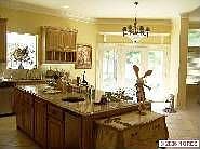 kitchen island and breakfast nook