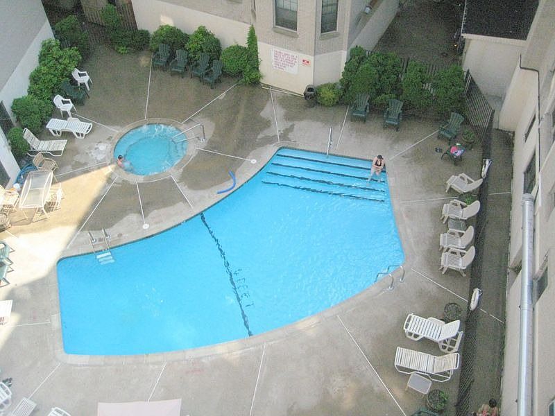 View of Pool from Bedroom