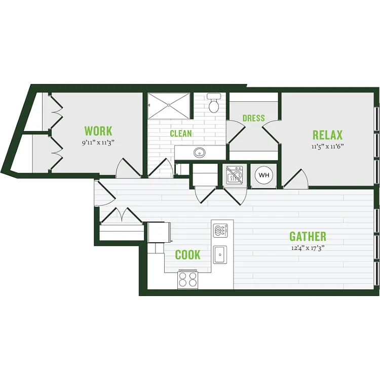Floor plan A2B