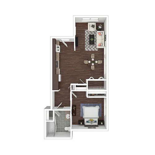 Floor plan One Bedroom