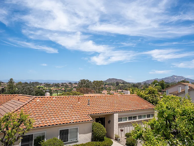 Views of the Highland Valley mountain range to the North East of the covered patio.