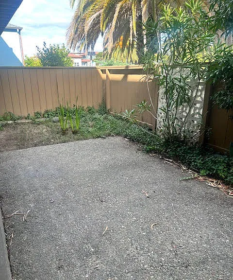 Private patio area