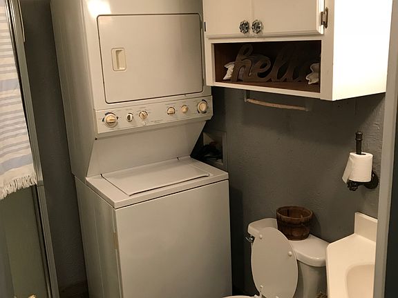 Downstairs shower & laundry.