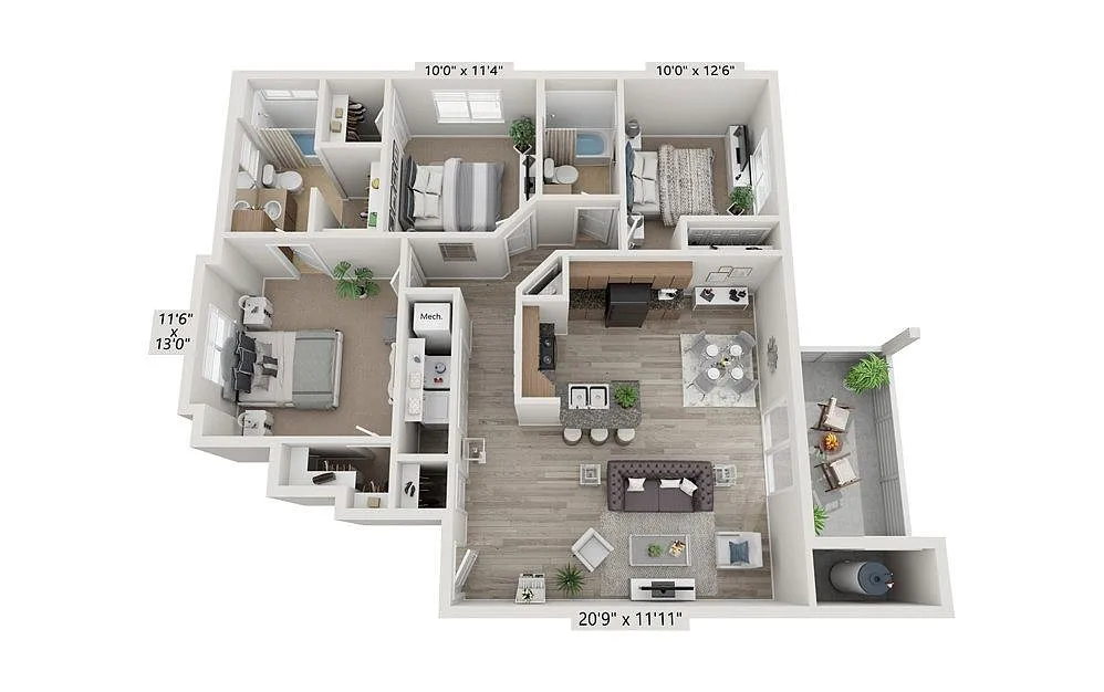 Floor plan C1A Deluxe