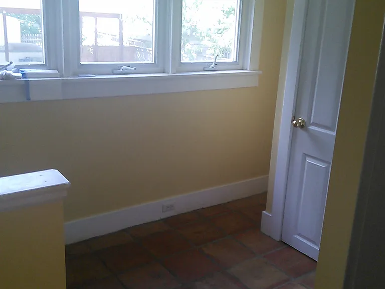 Back hallway with closet and pantry
