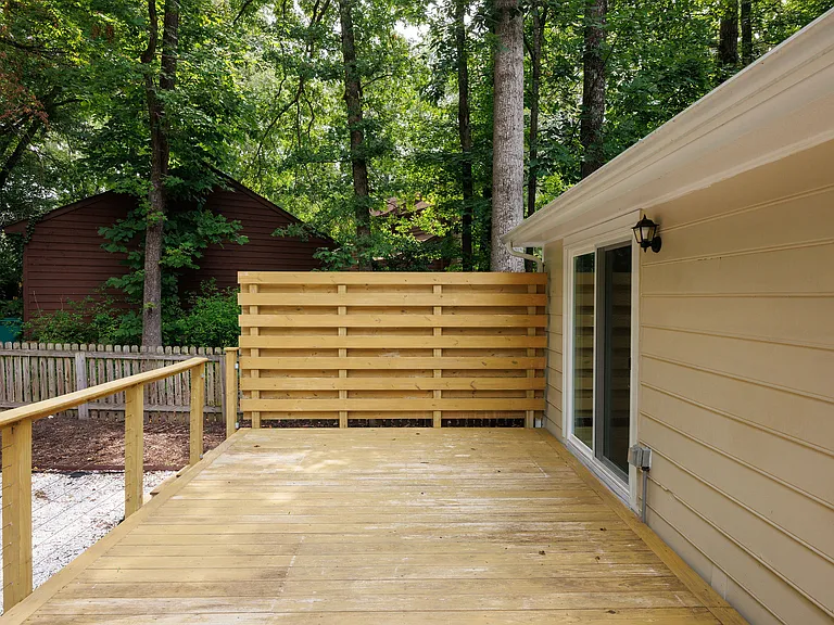 Backyard deck