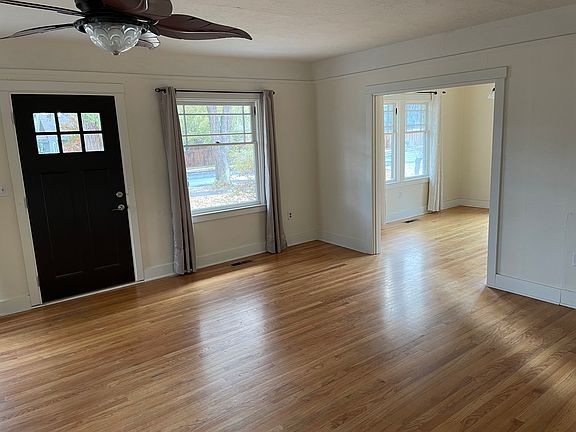 Living room into dining room