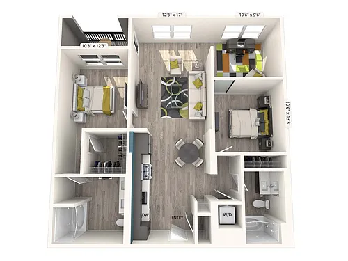 Floor plan B7-FinishII-1142-1150sf