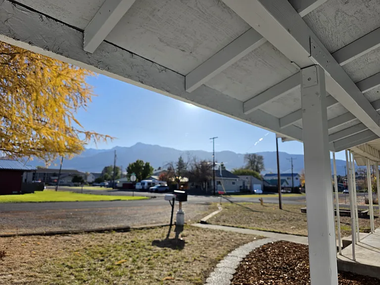 View of Wallowa Mountains from Porch