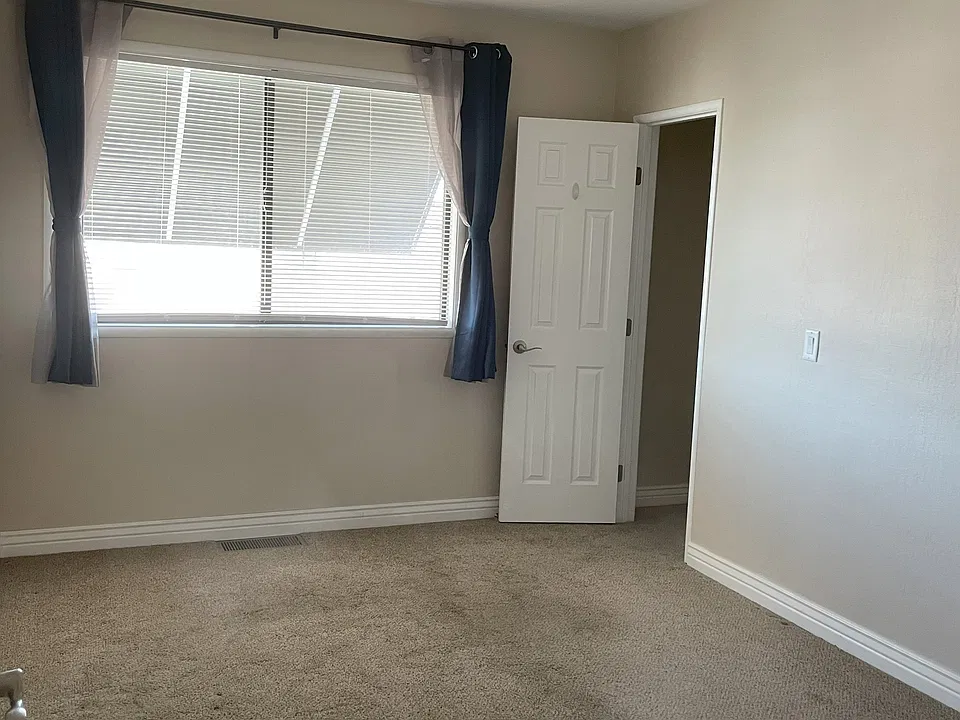 Master bedroom with 1 walking closet, and 1 regular closet.