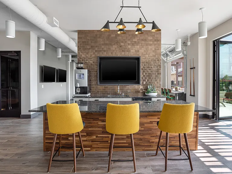 Host, hang out, or just relax in the clubhouse.