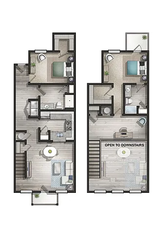 Floor plan The Palmetto Townhome