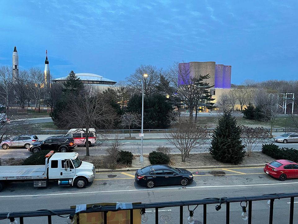 Scenic view of historic Flushing Meadows Park.