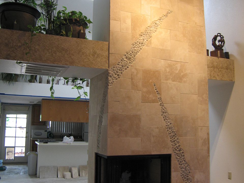 Fireplace & Plant Shelves