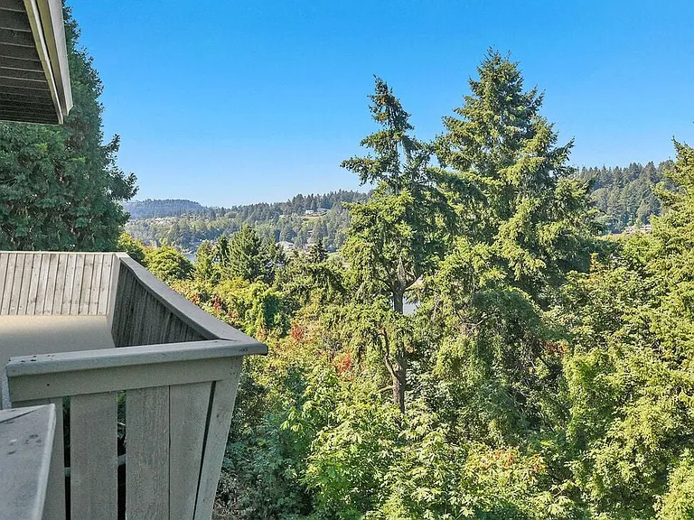 View From Patio River Cliff Apartments Milwaukie Oregon