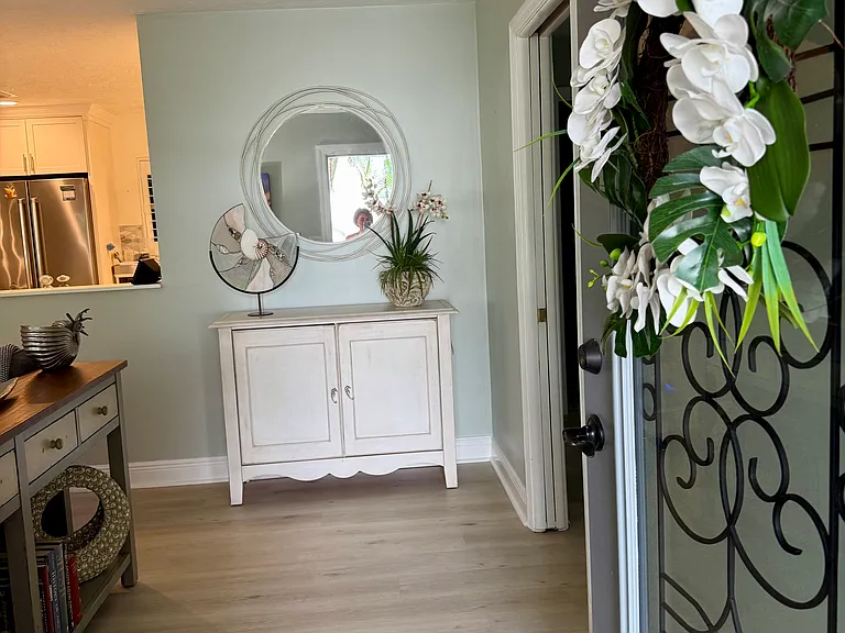 Entry from front porch