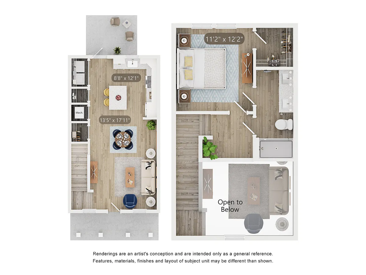 Floor plan Townhome THA