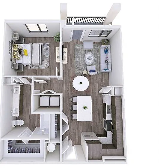 1 Bedroom, 1 Bathroom 1 Bedroom, 1 Bathroom