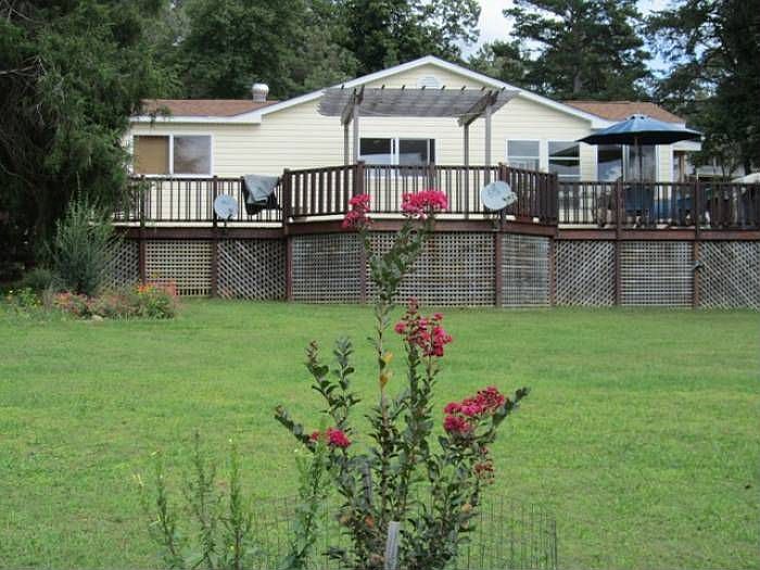 house view from lake