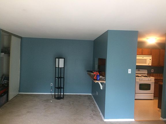 Dining area with breakfast nook and large closet.