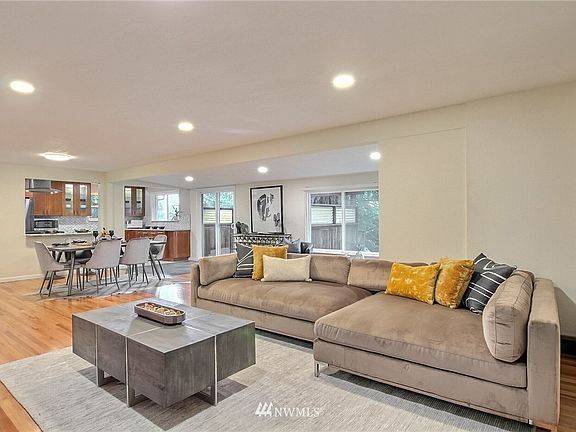 An abundance of natural light flows through the new windows