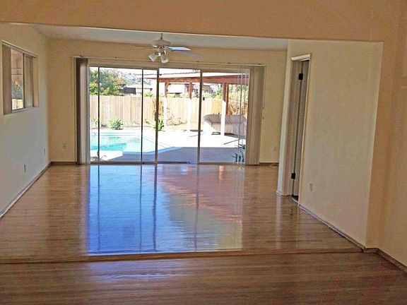 Living Room with Window to Backyard