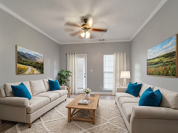 Virtually staged only - Living room