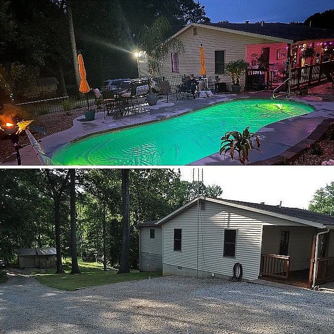 New in 2021-fiberglass pool