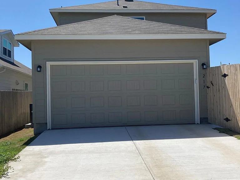 Attached 2 car garage at the back of home