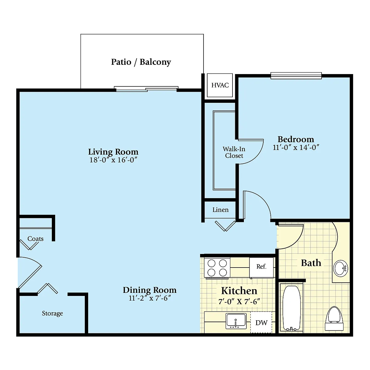 Floor plan The Arlington Deluxe