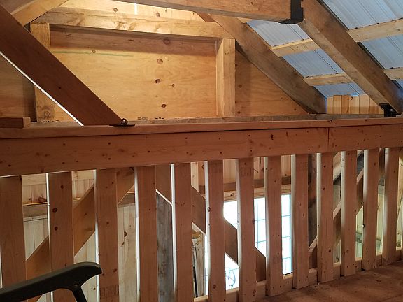 Loft area in shed