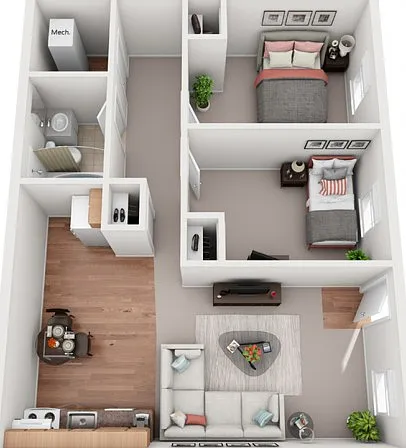 2 Bedroom Private 2 Bedroom Private