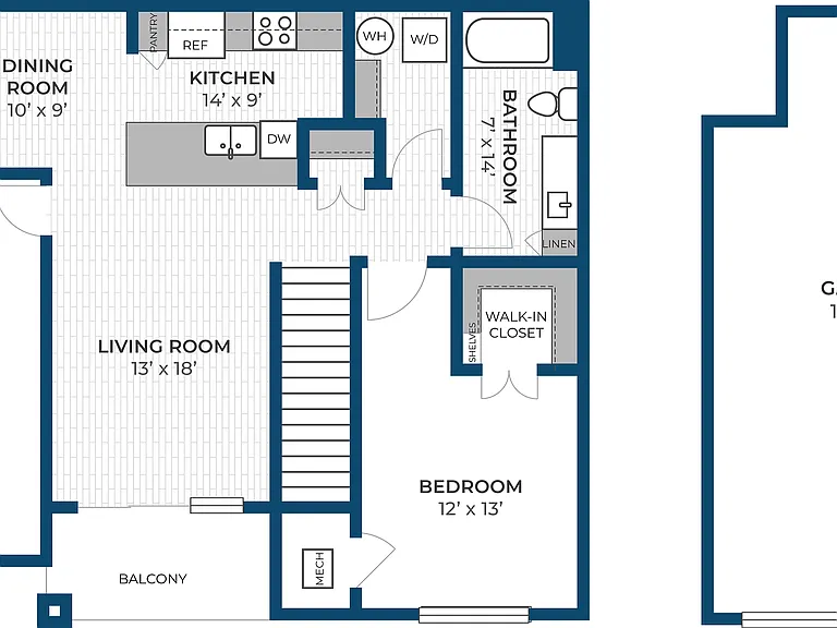 Floor Plan 2E | Seasons at Elgin | Apartments in Elgin, IL Floor Plan 2E | Seasons at Elgin | Apartments in Elgin, IL