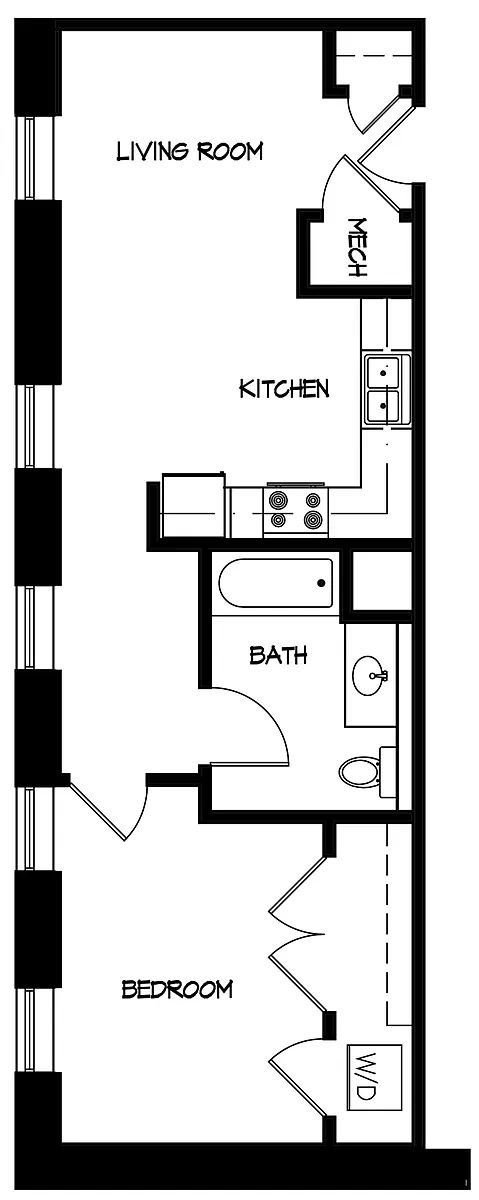 Floor plan 1a1t