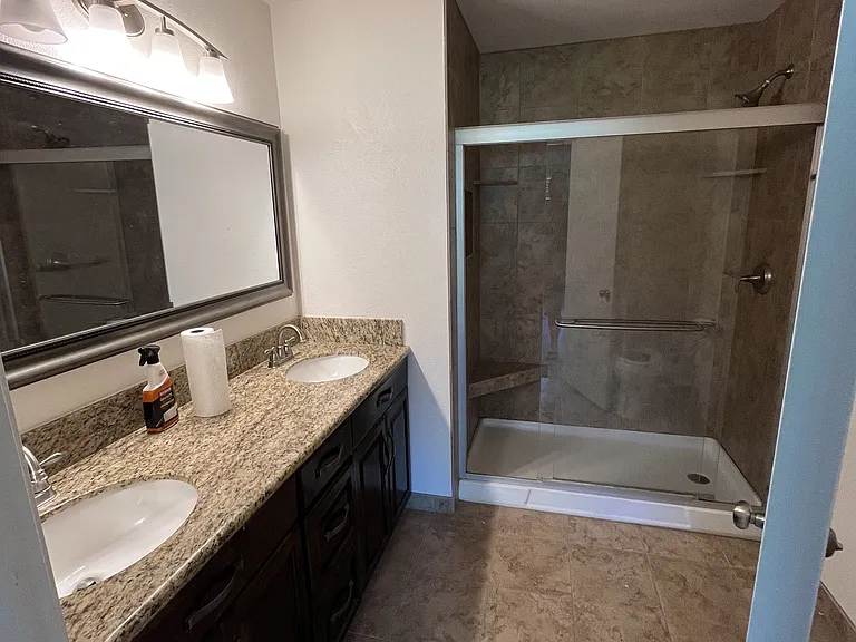 Master Bath. Shower being remodeled.