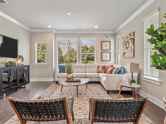 Staged model home from developer