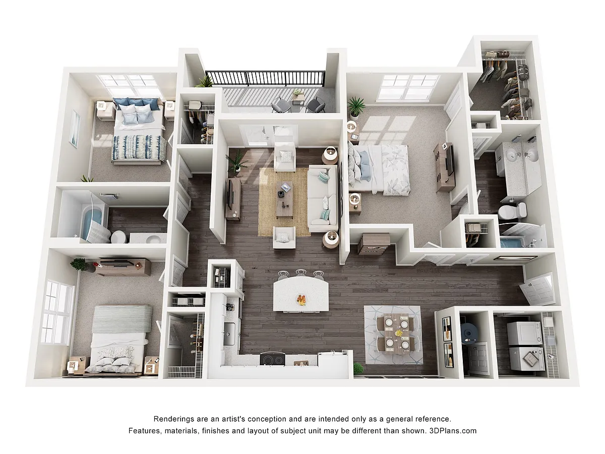 Floor plan Oak Apartment