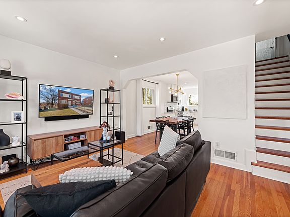 Living room + staircase