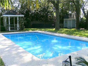 7' deep pool/canopeed