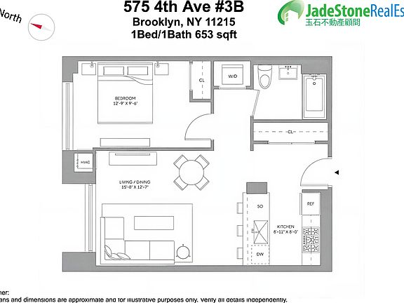 2nd image of 575 4th Ave #3B