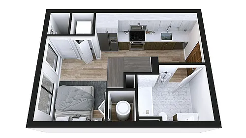 Floor plan 1x1A