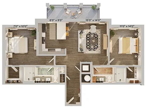 Floor plan B3