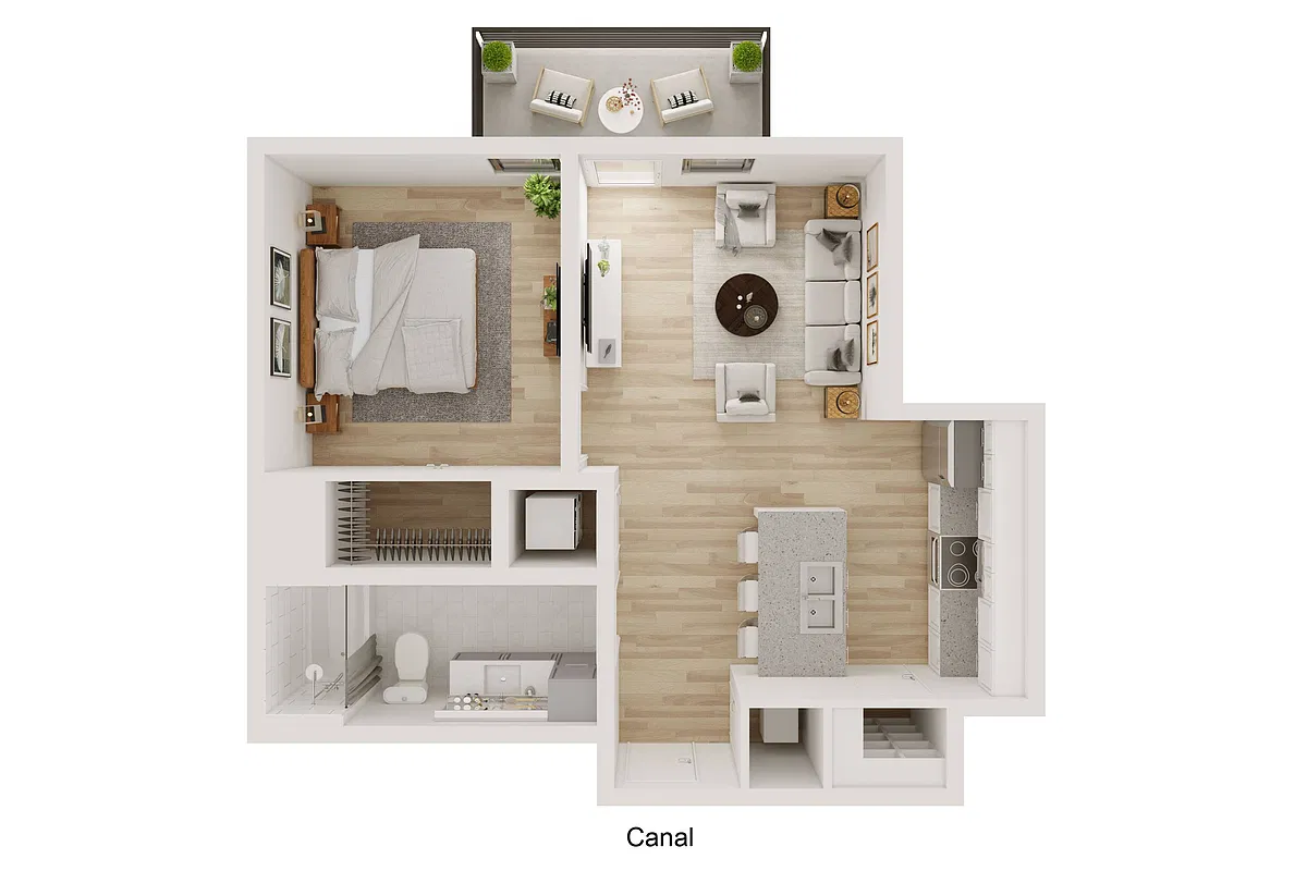 Floor plan Shiplock Views - Canal