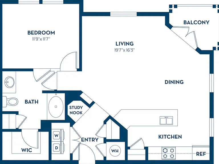 1 Bedroom | 1 Bath | 806 SF | Renovated 1 Bedroom | 1 Bath | 806 SF | Renovated