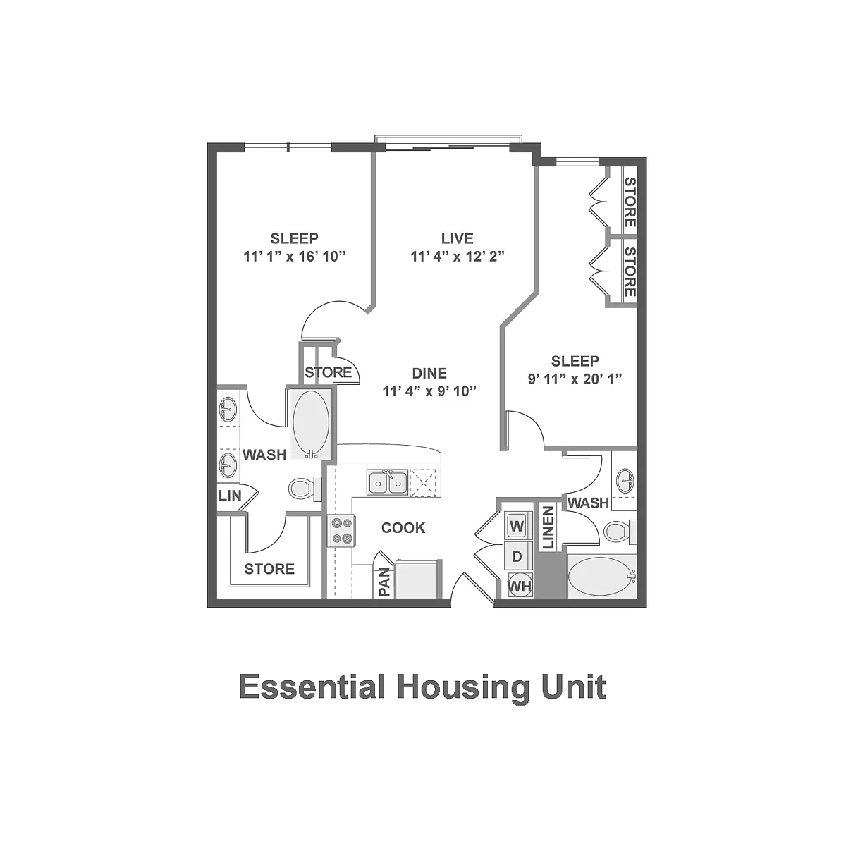 Floor plan B1.P8