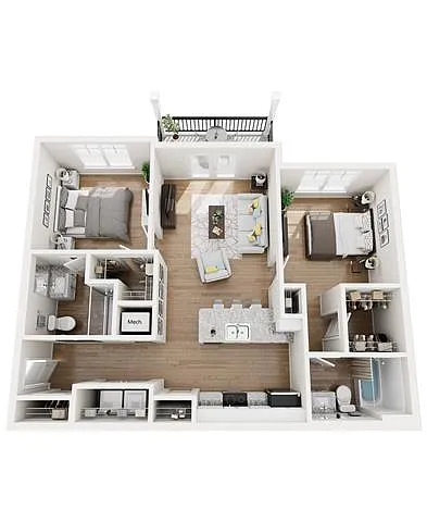 Floor plan B-1