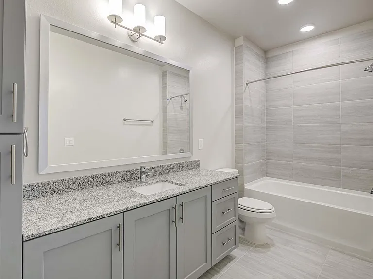 Indulge in a spa-like experience every day in your spacious, beautifully tiled bathroom.