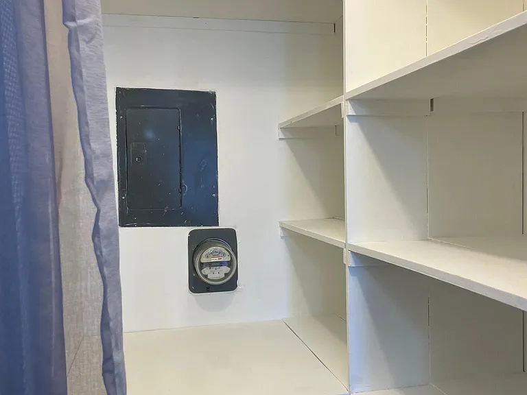 closet room at hallway on bedroom level