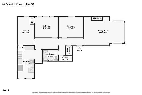 Floor plan 3 Bedroom