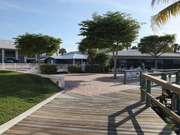 Clubhouse coming off of dock